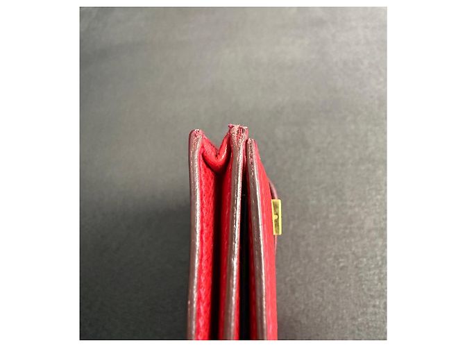 Cartera Larga Béarn de Hermès - Roja - vista 8