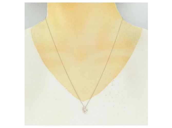 Autre Marque Collana Cuore in Oro K10 e Diamante Star Jewelry Rosa Bianco - vista 6