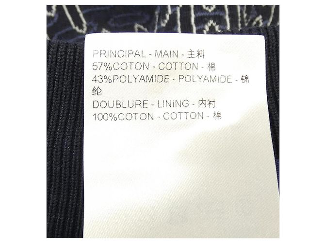 Pantaloni corti in cotone trapuntato Damier Louis Vuitton Blu Blu navy - vista 3