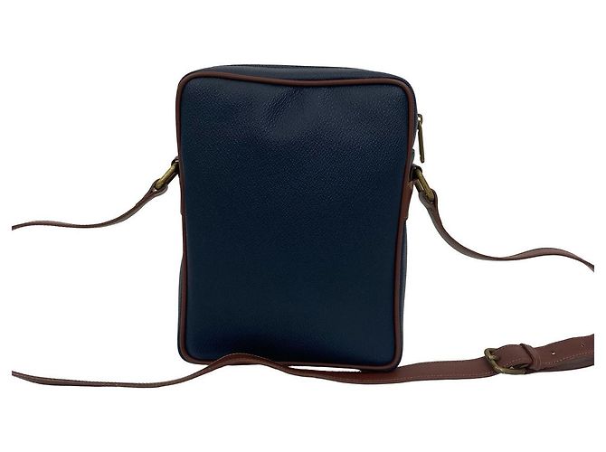 Borsa a tracolla in pelle e PVC Burberry Blu - vista 4