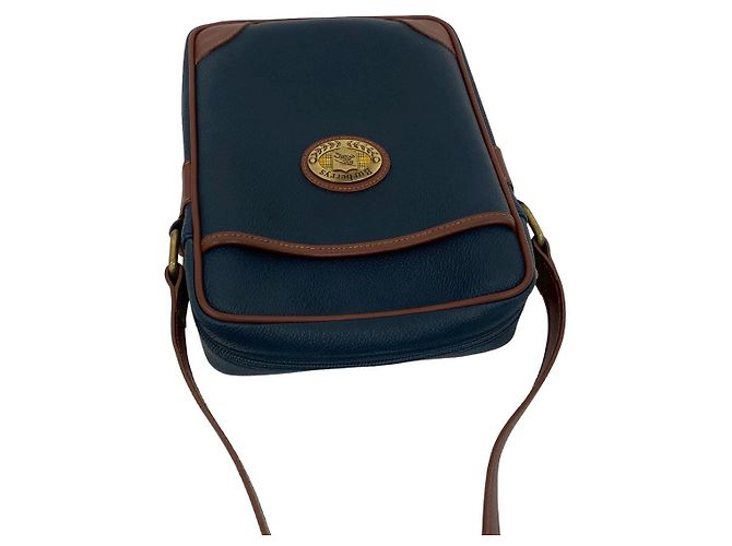 Borsa a tracolla in pelle e PVC Burberry Blu - vista 5