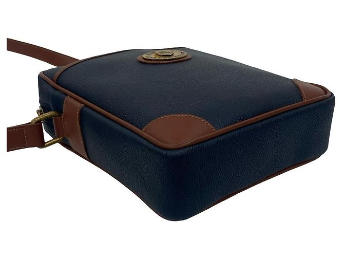 Borsa a tracolla in pelle e PVC Burberry Blu - vista 8