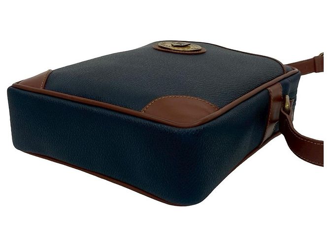 Borsa a tracolla in pelle e PVC Burberry Blu - vista 9