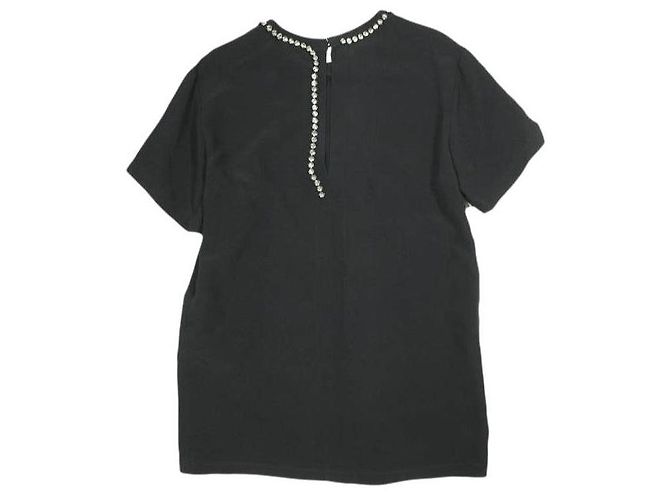 Autre Marque N°21 23S-G061-5336 Top in Acetato e Rayon Nero - vista 2