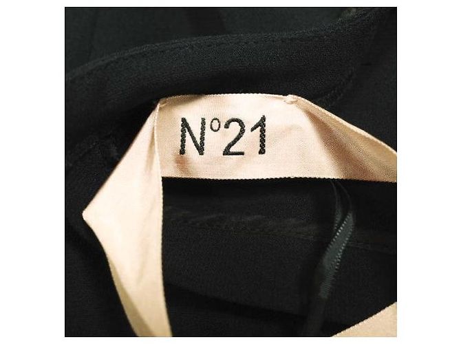 Autre Marque N°21 23S-G061-5336 Top in Acetato e Rayon Nero - vista 4