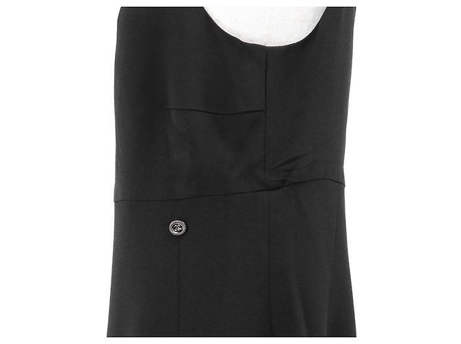 Timeless Vestido de seda Chanel P37628 Negro - vista 6