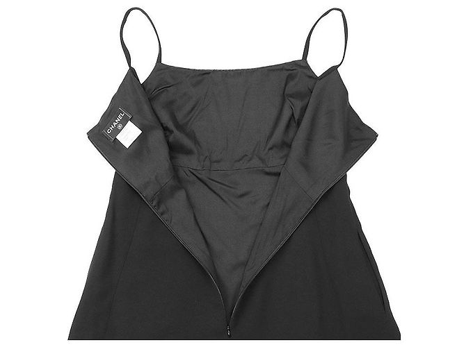 Timeless Vestido de seda Chanel P37628 Negro - vista 8