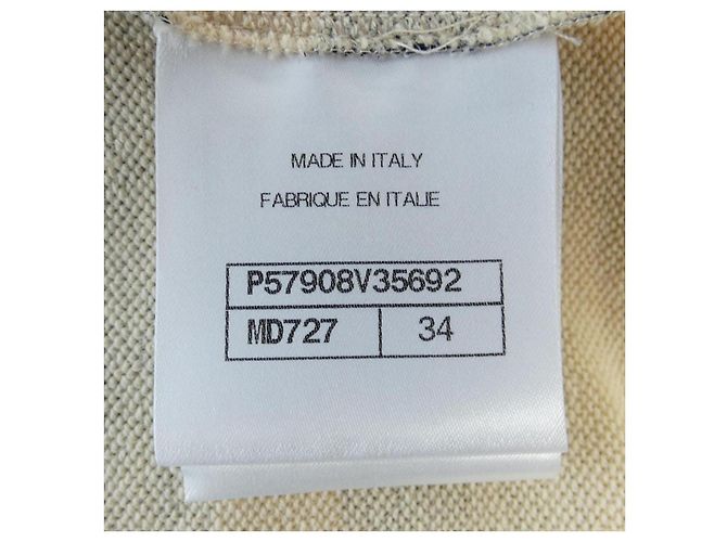 Timeless Camiseta Chanel Azul Dorado Azul marino - vista 4