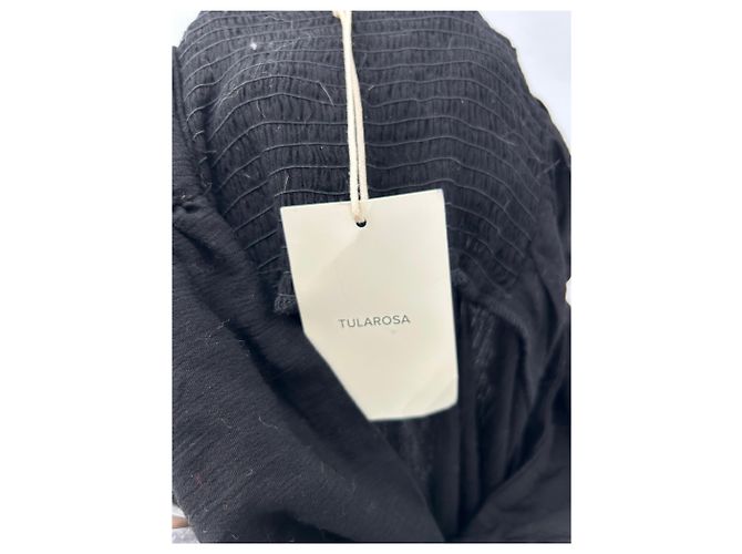 Autre Marque Schwarzes langes Bustierkleid mit Nackenband - Ansicht 5