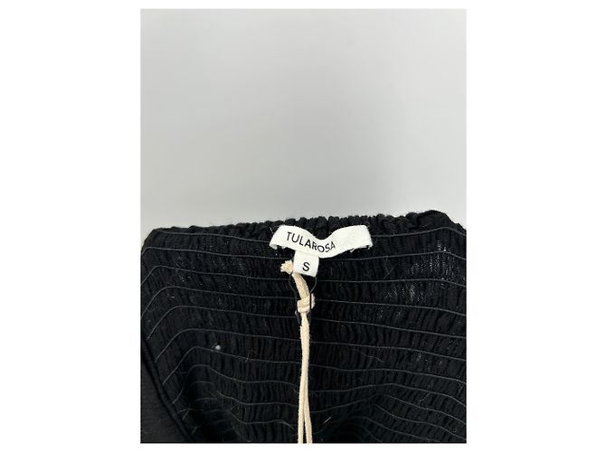 Autre Marque Schwarzes langes Bustierkleid mit Nackenband - Ansicht 7