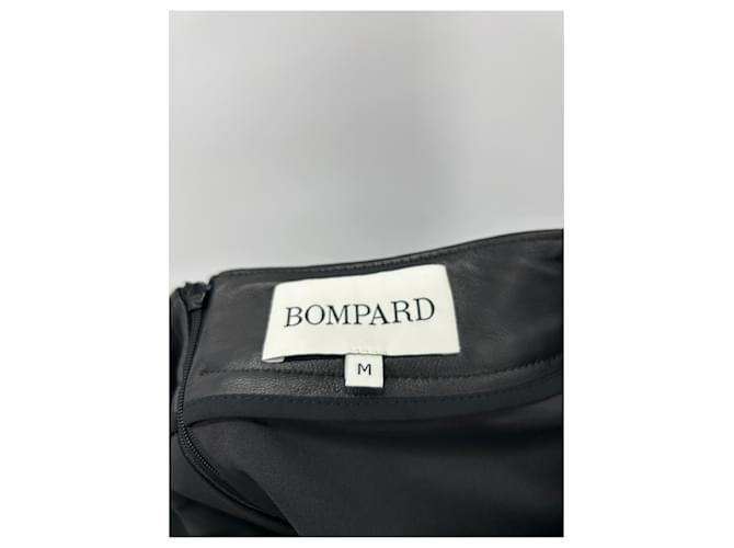 Falda de cuero negra Eric Bompard Negro - vista 6