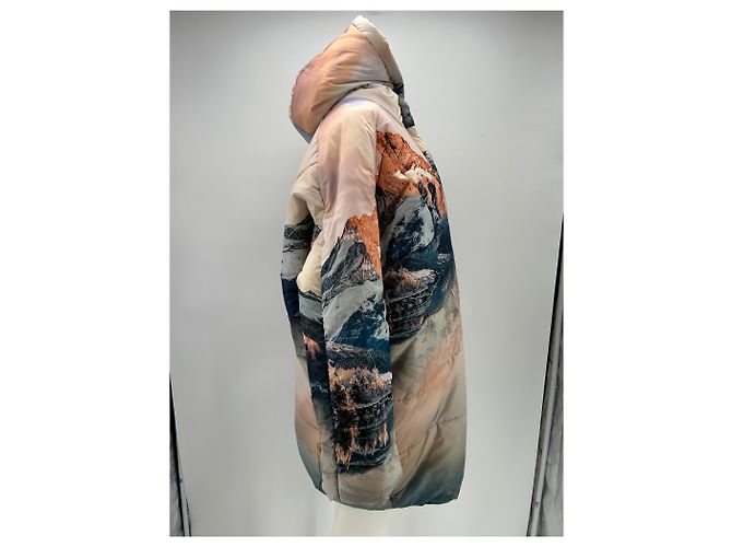 Autre Marque Bunte Bedruckte Daunenjacke Pink - Ansicht 3
