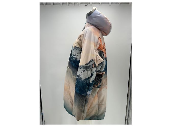 Autre Marque Bunte Bedruckte Daunenjacke Pink - Ansicht 4