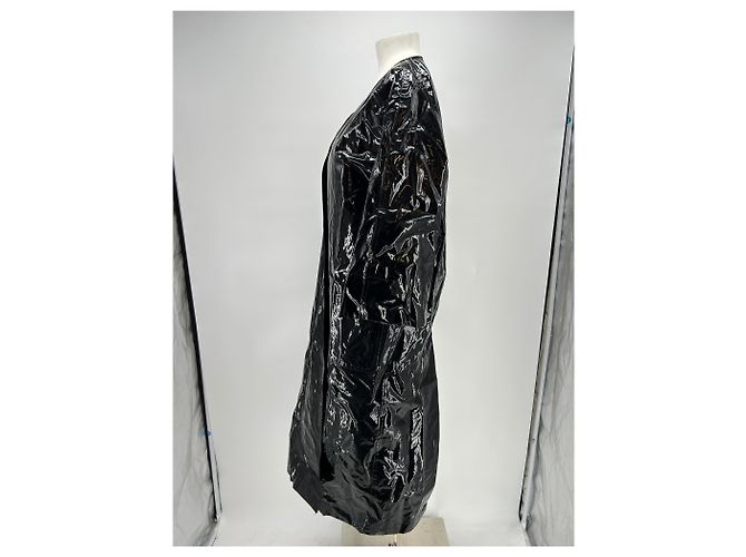 Filippa K Trench de vinilo negro - vista 4