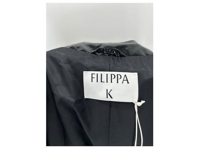 Filippa K Trench de vinilo negro - vista 5
