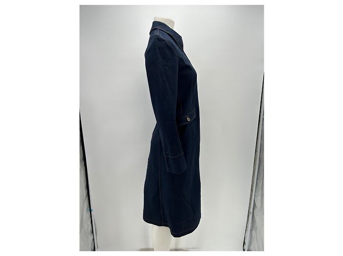 Abito in denim grezzo Tod's Blu navy - vista 3