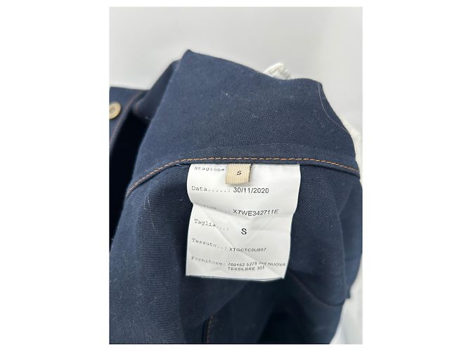 Abito in denim grezzo Tod's Blu navy - vista 6