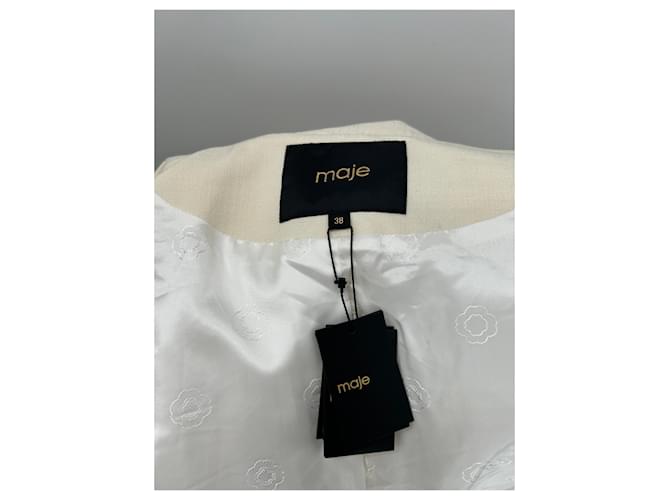 Blazer Maje ecru Beige - vista 6
