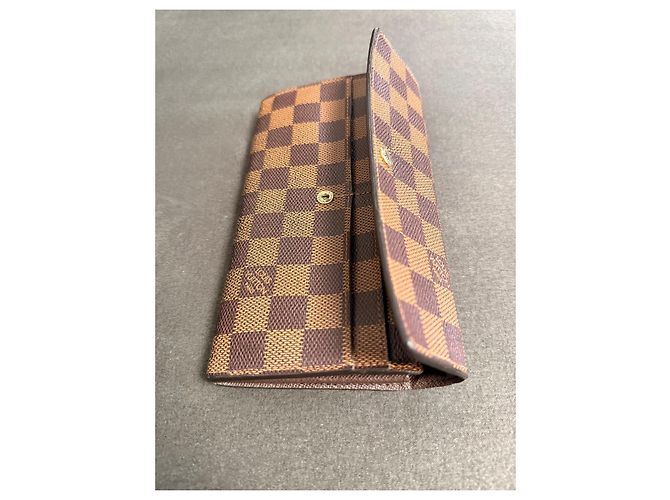 Cartera Sarah Louis Vuitton Damier Ebene Castaño - vista 7