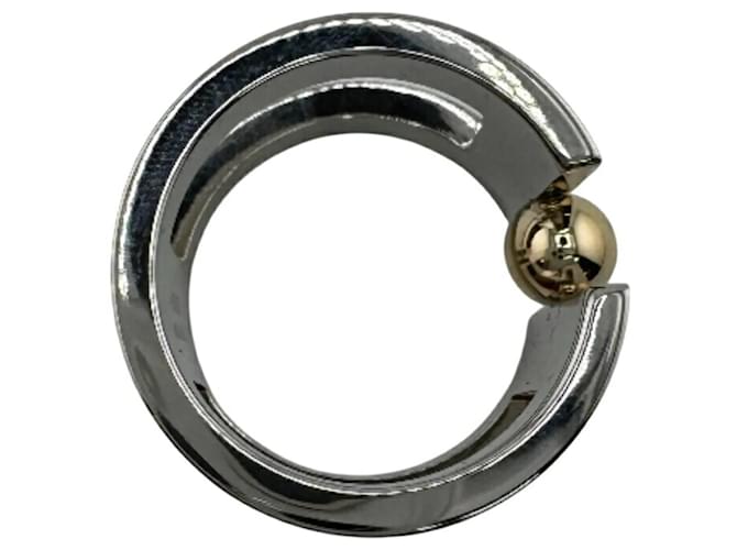 H Perle Schalring von Hermès Silber Golden - Ansicht 6