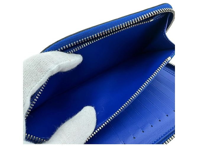 Louis Vuitton Zippy Wallet in Blue Taurillon Leather Pink - view 8