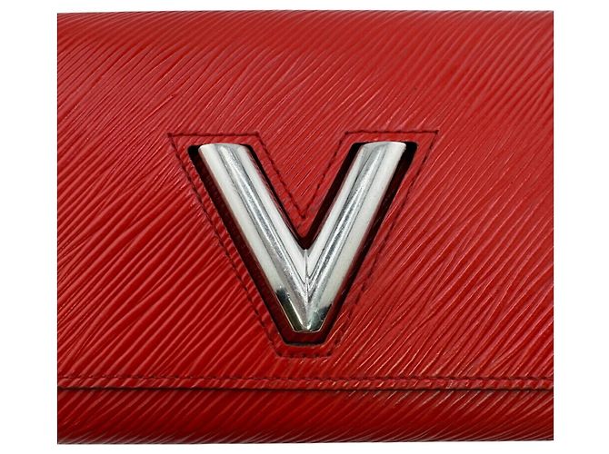 Twist Cartera larga de cuero Epi Louis Vuitton Roja - vista 7