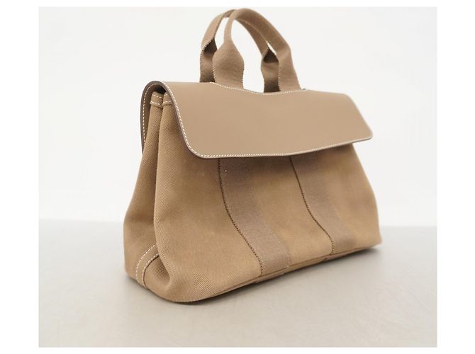 Borsa Hermès Valparaiso PM Toile Chevron Taupe - vista 2