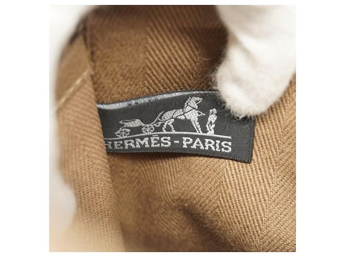 Borsa Hermès Valparaiso PM Toile Chevron Taupe - vista 5