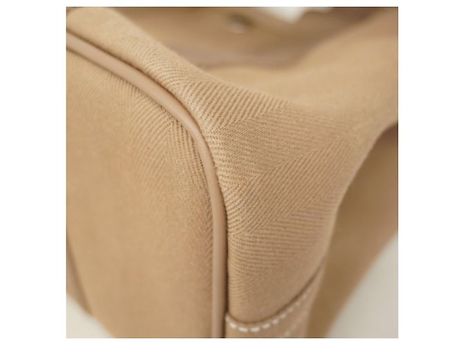 Borsa Hermès Valparaiso PM Toile Chevron Taupe - vista 8
