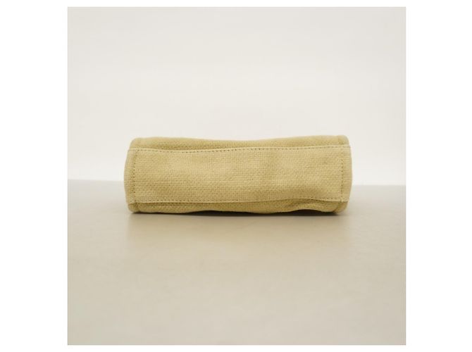 Chanel Deauville Canvas Kettentasche Schwarz Weiß Beige - Ansicht 3
