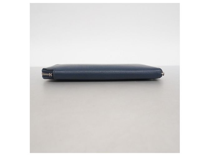 Hermès Azap Lang Wallet aus blauer Epsom-Leder - Ansicht 2
