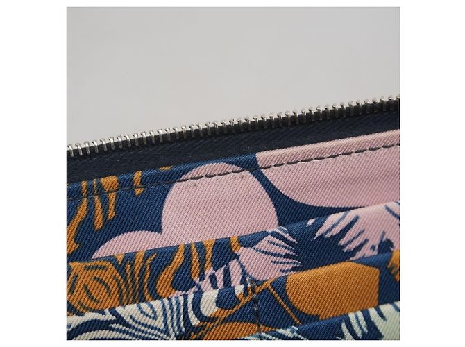 Hermès Azap Lang Wallet aus blauer Epsom-Leder - Ansicht 8