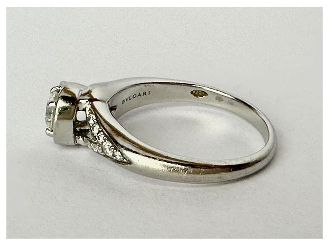 Bulgari Incontro d’Amore Diamantring aus Platin Größe 54 Silber - Ansicht 6