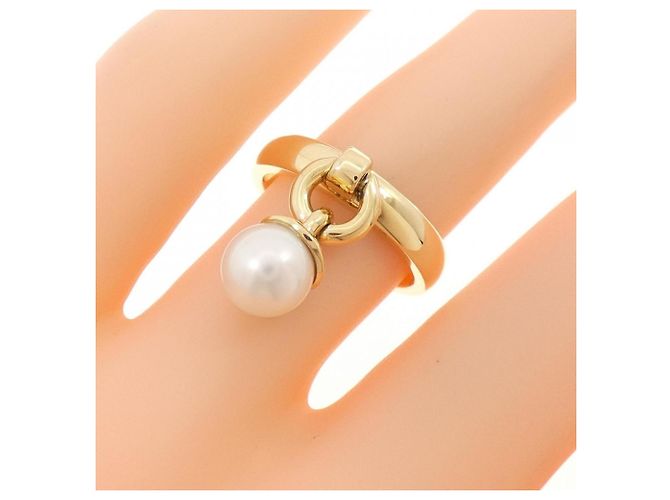 Tiffany & Co Anello in perle Akoya Tiffany D'oro - vista 5