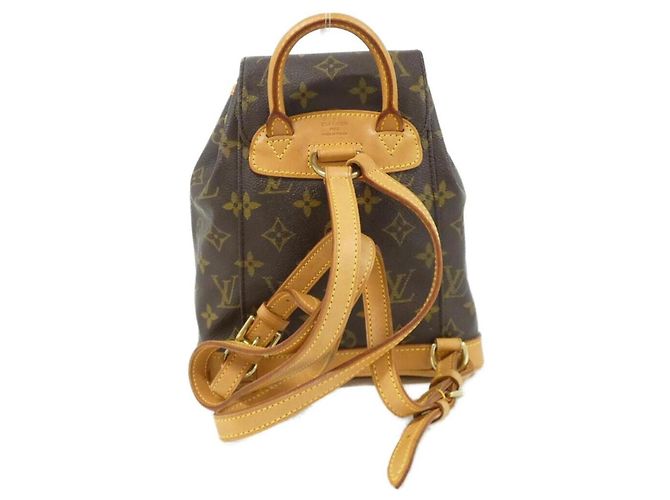 Louis Vuitton Monogram Mini Montsouris Rucksack Braun - vista 2