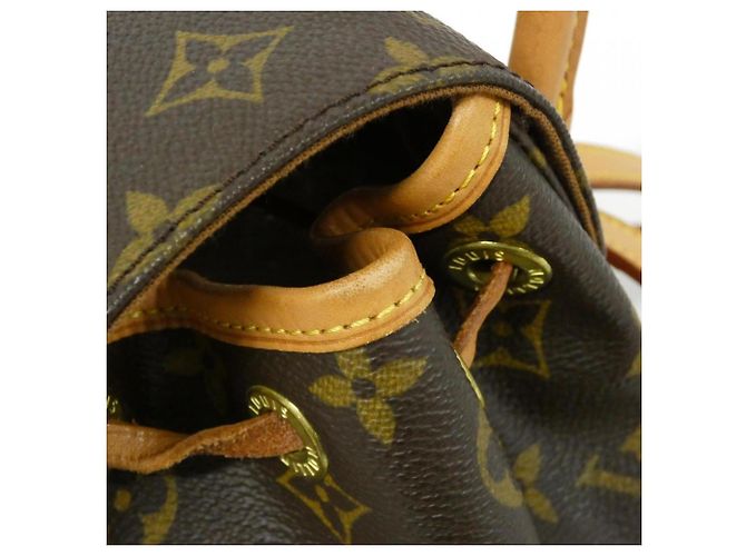 Louis Vuitton Monogram Mini Montsouris Rucksack Braun - vista 6