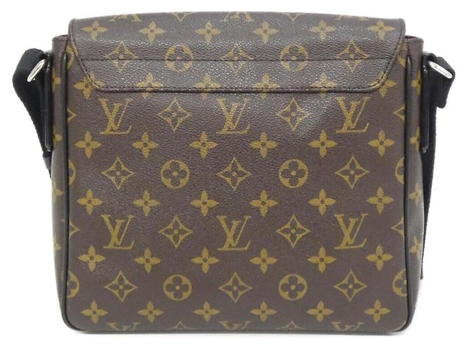 Borsa a Spalla Louis Vuitton Monogram Macassar District PM M40935 Marrone - vista 2