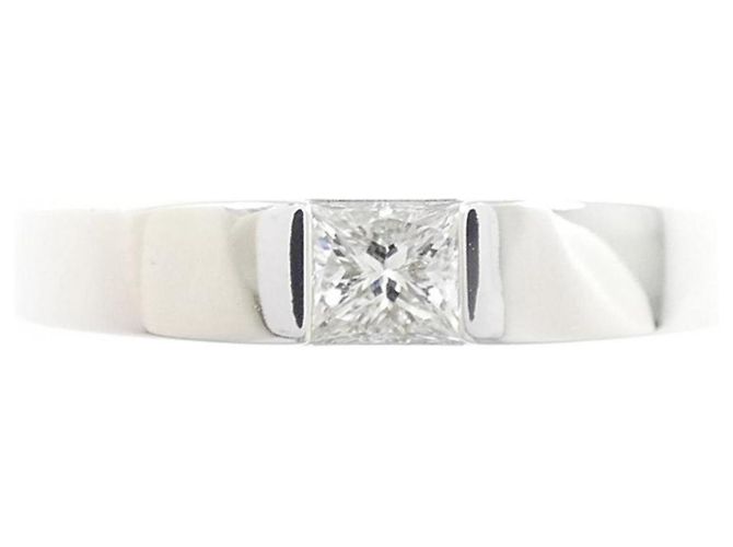 Anello Cartier Tank in oro bianco 18K e diamante - vista 2