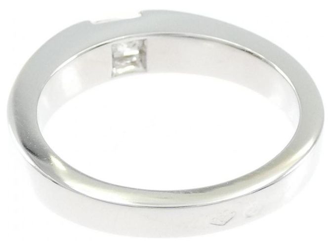 Anello Cartier Tank in oro bianco 18K e diamante - vista 3
