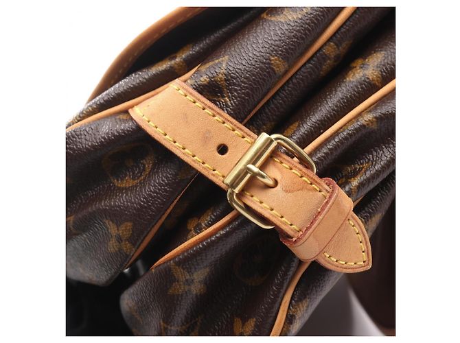 Louis Vuitton Saumur 30 Monogram Shoulder Bag Brown - view 10