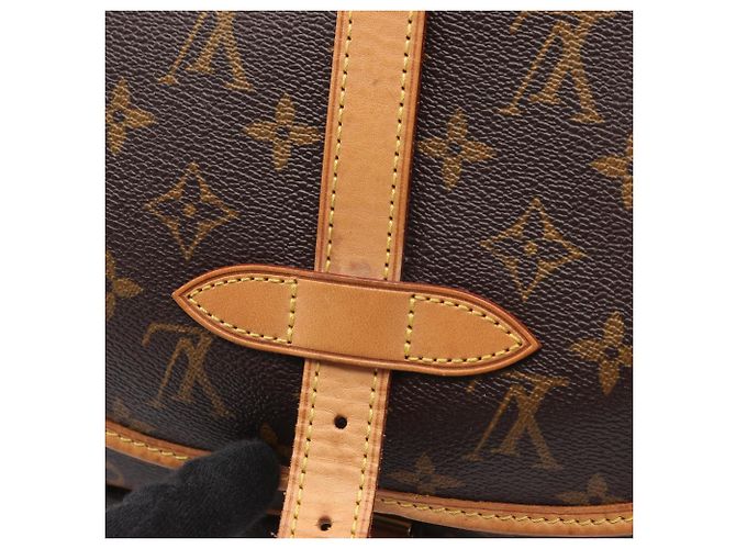 Louis Vuitton Saumur 30 Monogram Shoulder Bag Brown - view 8