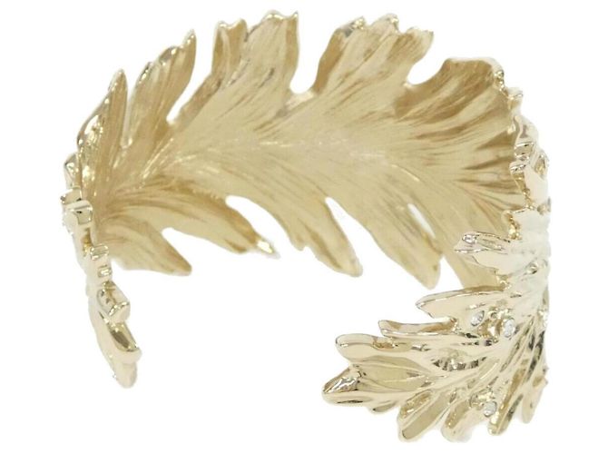 Bracciale in cristallo dorato Chanel ABF704 D'oro - vista 2