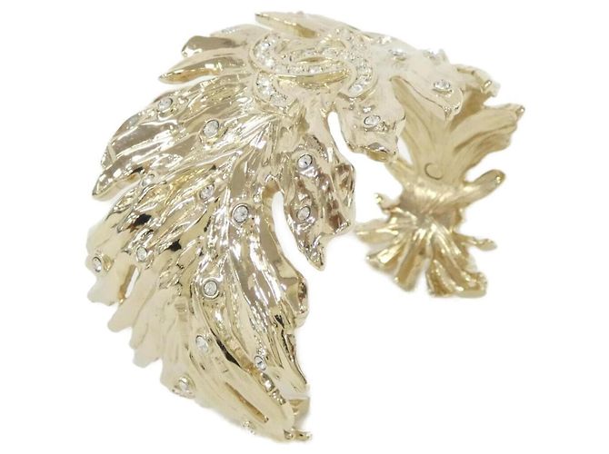 Bracciale in cristallo dorato Chanel ABF704 D'oro - vista 3