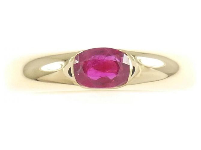 Anello Ellipse Cartier in oro giallo 18K e rubino - vista 2