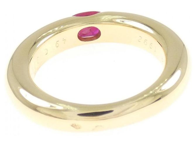 Anello Ellipse Cartier in oro giallo 18K e rubino - vista 3