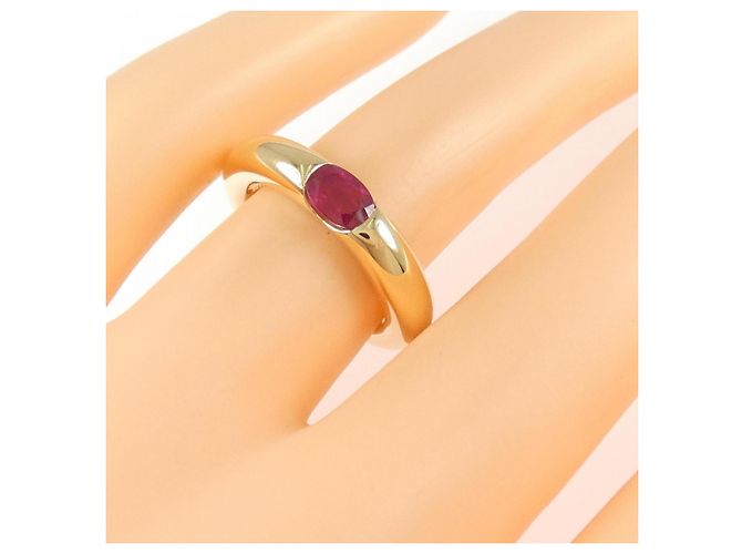 Anello Ellipse Cartier in oro giallo 18K e rubino - vista 5