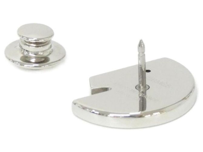 Hermès Carousel Brosche Silber Hellblau - Ansicht 4