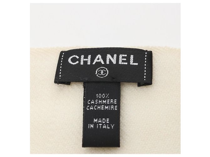 Stola in cashmere Chanel grigia e avorio Marrone Crudo - vista 2