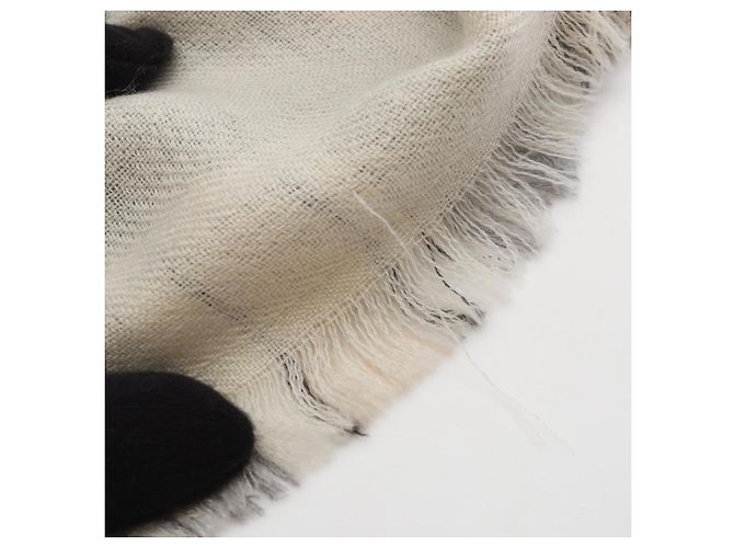 Stola in cashmere Chanel grigia e avorio Marrone Crudo - vista 4