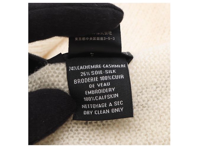 Bufanda/Chal Chanel Coco Mark Negro Crudo - vista 3